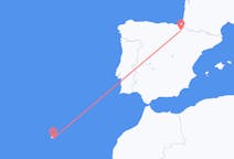 Flug frá Funchal, Portúgal til Pamplona, Spáni