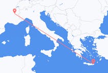 Loty z miasta Grenoble do miasta Sitia
