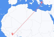 Vluchten van Bouaké, Ivoorkust naar Paros, Griekenland