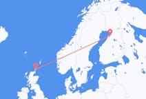 Fly fra Kirkwall til Uleåborg