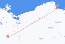 Flyreiser fra Gdańsk, Polen til Berlin, Tyskland