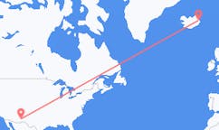 航班从美国银城市到埃伊尔斯塔济市，冰岛塞尔
