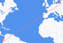 Flyrejser fra Guayaquil, Ecuador til Szymany, Szczytno Amt, Polen