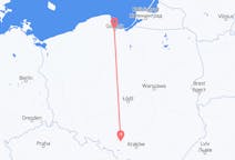 Voos de Gdańsk, Polônia para Katowice, Polônia
