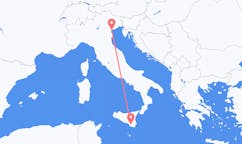 Vluchten van Venetië, Italië naar Comiso, Italië