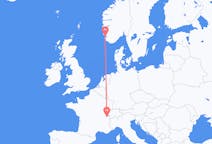 Flyreiser fra Genève, Sveits til Stavanger, Norge
