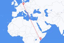 Flyg från Lamu, Kenya till Erfurt, Tyskland