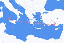 Flyreiser fra Trapani, Italia til Gazipaşa, Tyrkia