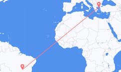 Flyrejser fra Brasília, Brasilien til Lemnos, Grækenland