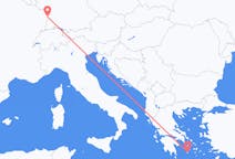 フランスのストラスブールから、ギリシャのプラカまでのフライト