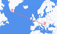 Flyrejser fra Narsaq, Grønland til Beograd, Serbien