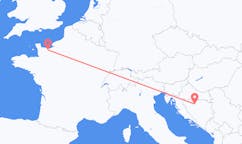 Fly fra Banja Luka til Caen