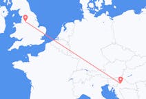 Flyreiser fra Manchester, England til Zagreb, Kroatia
