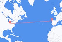 Flyg från Cincinnati, USA till Santiago de Compostela (regionhuvudort), Spanien