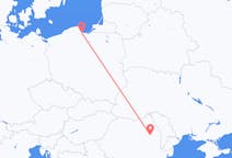 Loty z Bacau, Rumunia do Gdańska, Polska