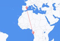 Voli da Pointe-Noire, Congo-Brazzaville to Alicante, Spagna