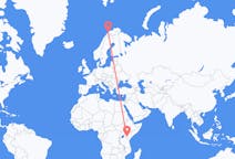 Flyrejser fra Nairobi, Kenya til Tromsø, Norge