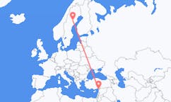 Flights from Lycksele, Sweden to Hatay Province, Turkey