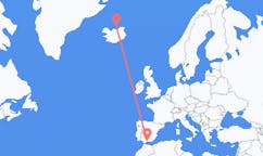 Loty z Grimsey, Islandia do Malagi, Hiszpania