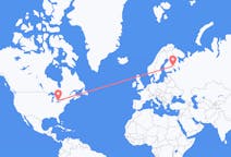 Flights from London to Joensuu
