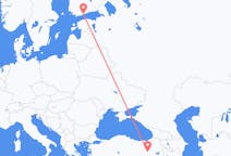 Flyreiser fra Bingöl, til Helsingfors