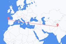 出发地 印度出发地 斯利那加目的地 西班牙圣地亚哥 － 德孔波斯特拉的航班