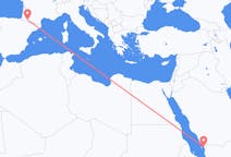 Flights from Jizan, Saudi Arabia to Lourdes, France