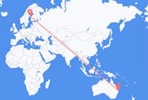 Flyg från Gold Coast, Australien till Umeå, Sverige