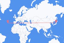 Flights from Akita, Japan to Horta, Azores, Portugal