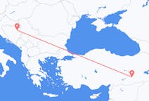 来自波斯尼亚和黑塞哥维那出发地 图兹拉目的地 土耳其Diyarbakir的航班