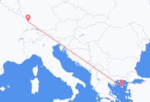 Flyg från Strasbourg, Frankrike till Lemnos, Grekland