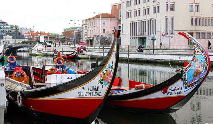 Croisière sur le canal d'Aveiro en bateau traditionnel Moliceiro