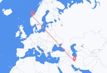 Flights from Isfahan to Kristiansund