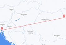 Flyreiser fra Rijeka, Kroatia til Iași, Romania