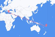 Flyrejser fra Kadavu Island, Fiji til Iraklio, Grækenland