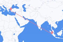 Flüge von Padang, Indonesien nach Izmir, die Türkei