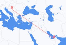 Flyrejser fra Abu Dhabi, De Forenede Arabiske Emirater til Tuzla, Bosnien-Hercegovina