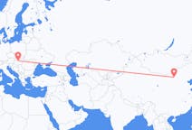 Flyg från Baotou, Kina till Budapest, Ungern