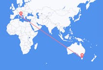 Flyg från City of Launceston, Australien till Neapel, Australien
