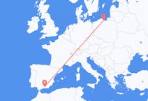 Flights from Granada in Spain to Gdańsk in Poland