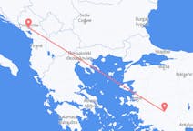 Flyreiser fra Podgorica, Montenegro til Denizli, Tyrkia