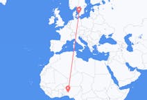 Flights from Ilorin, Nigeria to Ängelholm, Sweden