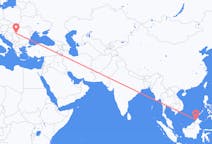 Flyg från Kota Kinabalu, Malaysia till Timișoara, Rumänien