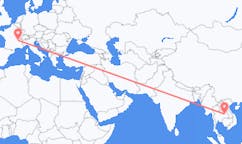 Flyreiser fra Roi Et Province, Thailand til Lyon, Frankrike