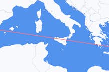 Flights from Valencia to Santorini