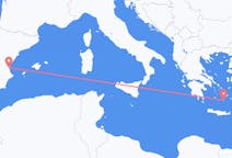 Flights from Valencia in Spain to Santorini in Greece