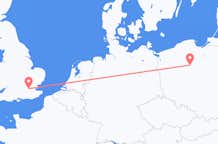 Flights from London to Bydgoszcz