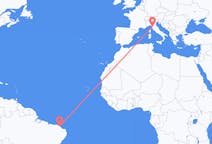 Flyg från Fortaleza, Brasilien till Pisa, Italien