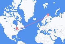 Flyreiser fra Toronto, til Ivalo