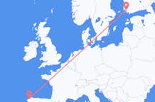 Flights from La Coruña to Turku